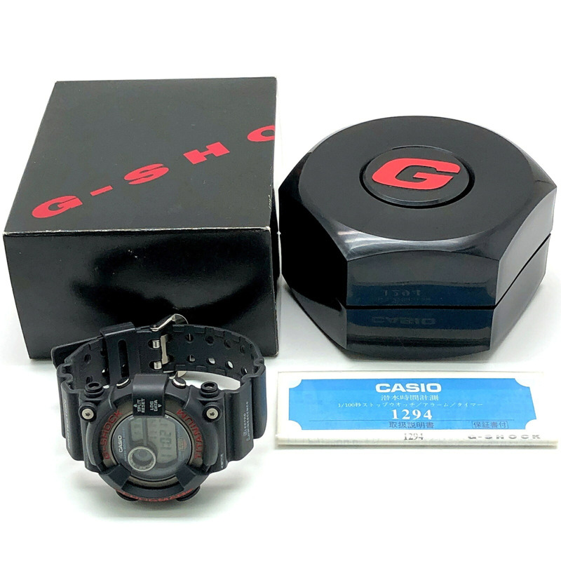 卡西歐 G-SHOCK DW-8200-1A 蛙人系列第二代鈦金屬錶殼 EL 背光 紅色/深灰色 1995年6月發布-9