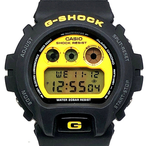 卡西歐 G-SHOCK 手錶 DW-6900BHTG-9 阪神虎 2003 聯名款 黑黃配色 三月發售