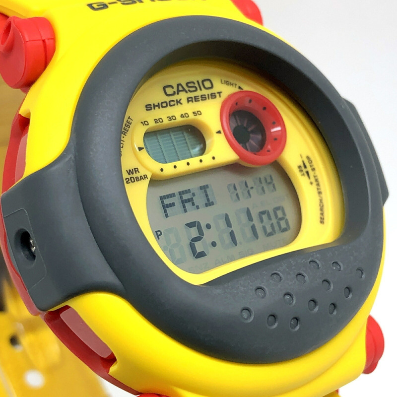 卡西歐 G-SHOCK 手錶 G-001-9 復刻版 Jason Capsule Tough Nexax 黃灰色 DW-001J-9 復刻型號於 2010 年 9 月發布-3