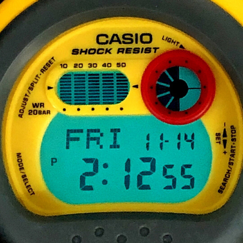 卡西歐 G-SHOCK 手錶 G-001-9 復刻版 Jason Capsule Tough Nexax 黃灰色 DW-001J-9 復刻型號於 2010 年 9 月發布-8