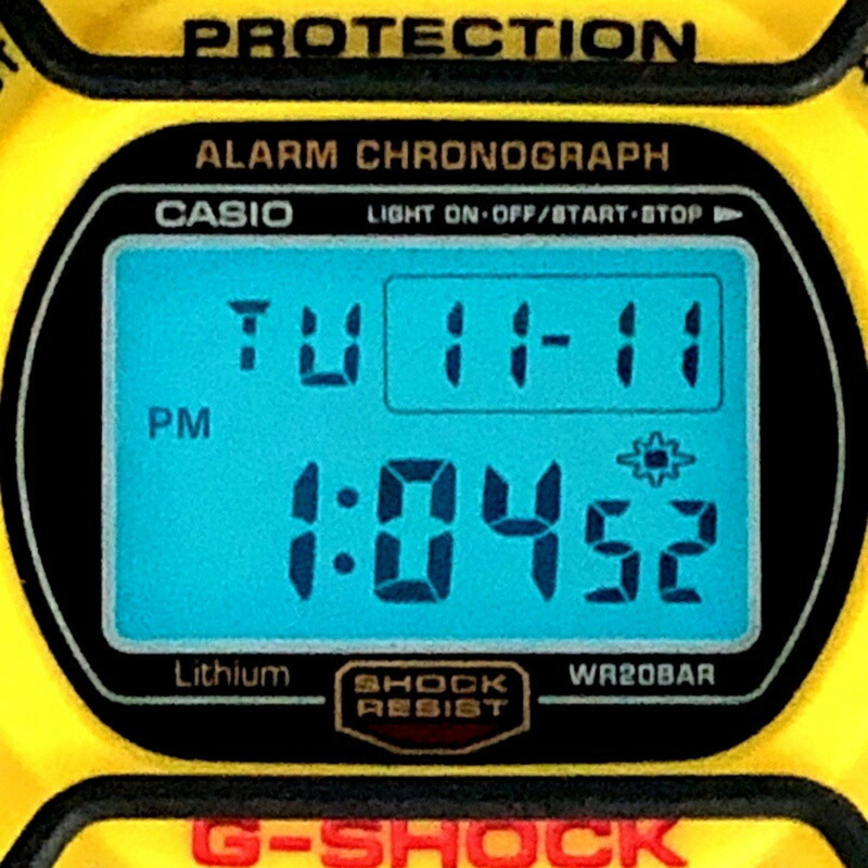 卡西歐 G-SHOCK 手錶 DW-5700Y-9 復刻版 黃色錶帶 鏡面旋入式後蓋 EL 背光 2001 年 9 月發布-8