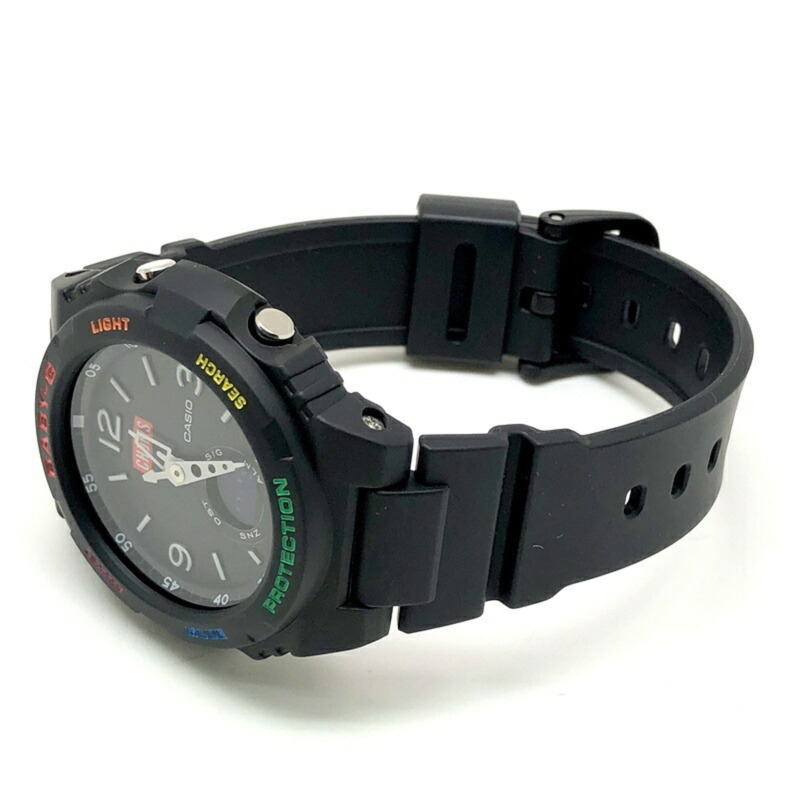 BABY-G CASIO 手錶 BGA-260CH-1A CHUMS 聯名款,帶夜光刻度、LED 燈、黑色、彩虹色、指針/數位雙顯,BABY-G 出品,2020 年 7 月發布。-4