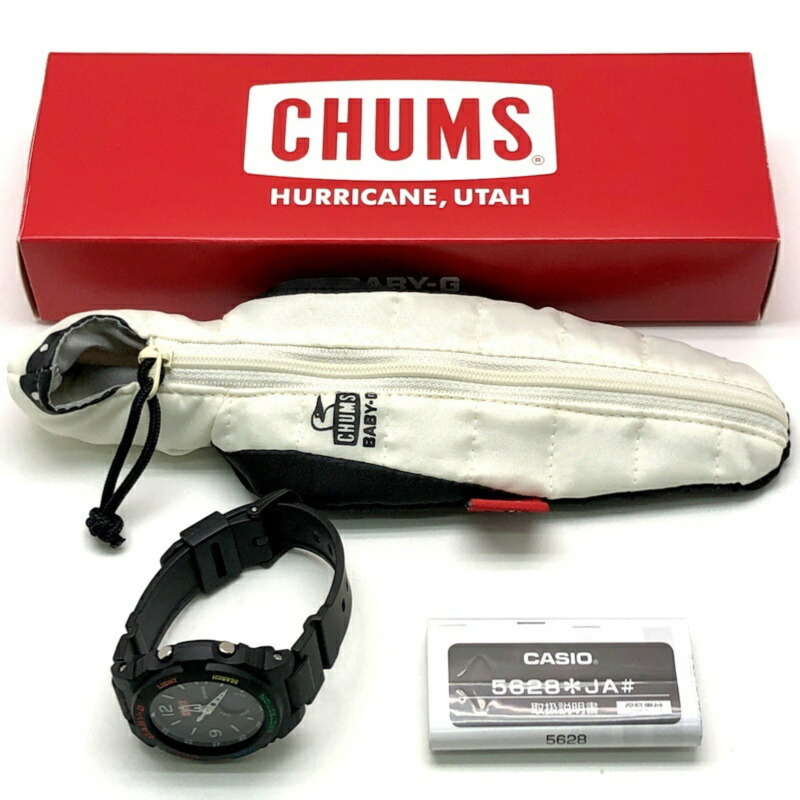 BABY-G CASIO 手錶 BGA-260CH-1A CHUMS 聯名款,帶夜光刻度、LED 燈、黑色、彩虹色、指針/數位雙顯,BABY-G 出品,2020 年 7 月發布。-9