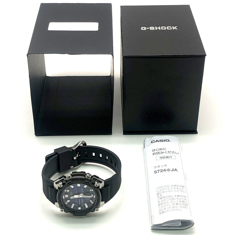 卡西歐 G-SHOCK 手錶 GST-B600A-1A6 G-STEEL G-Steel 小巧迷你尺寸男女通用款 Tough Solar 太陽能動力藍牙手機連接雙 LED 燈黑色紫色款,2024 年 2 月發布。-9