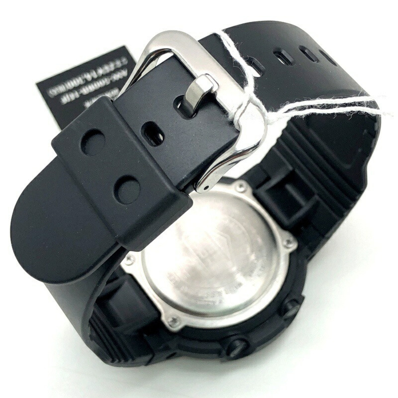 Casio G-SHOCK AW-500BB-1E 全黑復刻版腕錶，指針/數位雙顯，全黑配色，2020 年 11 月發布-7