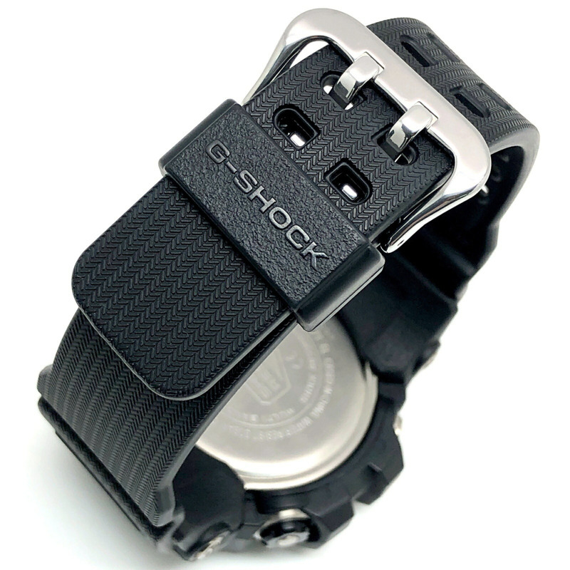 卡西歐 G-SHOCK GWG-100-1A MUDMASTER 手錶,具備電波太陽能、雙 LED 照明、防塵防泥、指針/數位雙顯、黑色軍綠色等功能,2018 年 2 月發布。-6