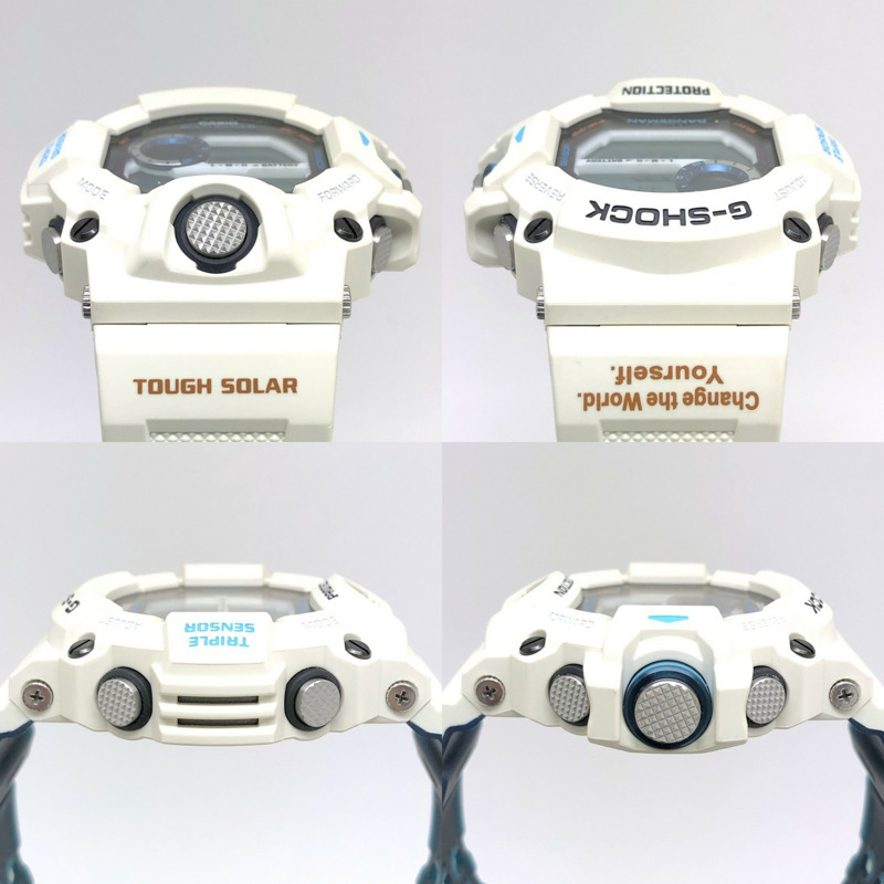 卡西歐 G-SHOCK GW-9408KJ-7 RANGEMAN EARTHWATCH 2022 北極熊系列電波太陽能三重感應器腕錶,具備高度、氣壓、方向和溫度測量功能,米白色,11 月發布-4