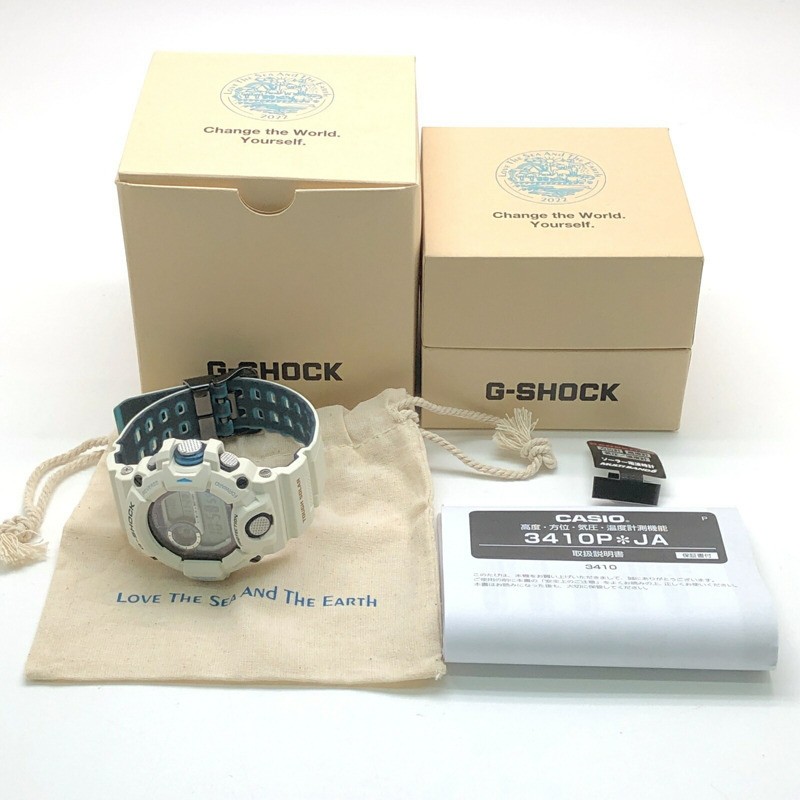 卡西歐 G-SHOCK GW-9408KJ-7 RANGEMAN EARTHWATCH 2022 北極熊系列電波太陽能三重感應器腕錶,具備高度、氣壓、方向和溫度測量功能,米白色,11 月發布-9