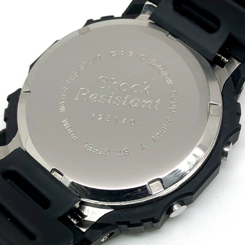 卡西歐 G-SHOCK 手錶 DW-5200C-1 M240,由卡西歐官方修復,冰球廣告英雄款,鏡面拋光,旋入式後蓋,迷你球形錶盤,80 年代原廠復古款,1984 年 6 月發布。-7