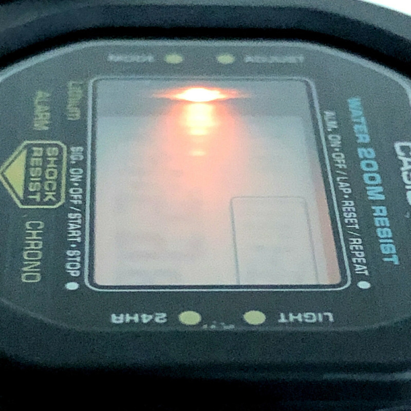 卡西歐 G-SHOCK 手錶 DW-5200C-1 M240,由卡西歐官方修復,冰球廣告英雄款,鏡面拋光,旋入式後蓋,迷你球形錶盤,80 年代原廠復古款,1984 年 6 月發布。-8