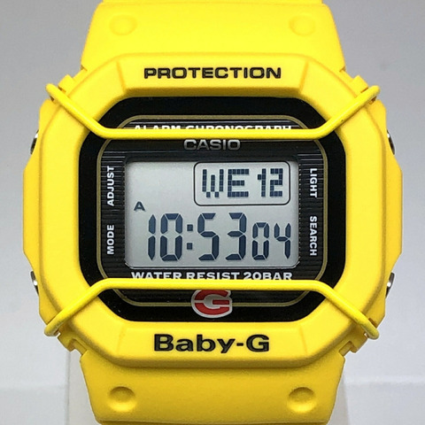 卡西歐 BABY-G 手錶 BGD-500-9 20週年紀念版 Baby-G 週年紀念 DW-520-9T 復刻版，黃色保護殼，2014年2月發布