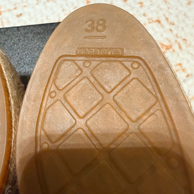 紫色 Chanel 草編鞋 漁夫鞋38~全新出清-4