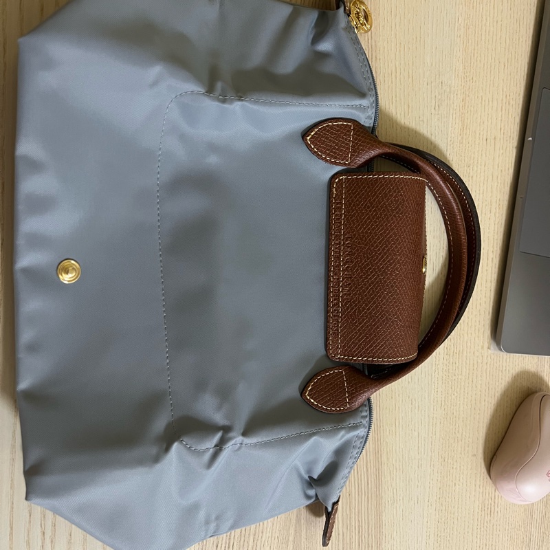 Longchamp 霧霾藍 短把S-5