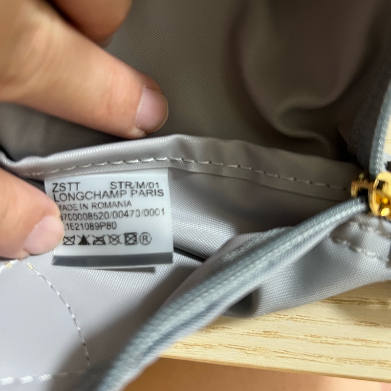 Longchamp 霧霾藍 短把S-10