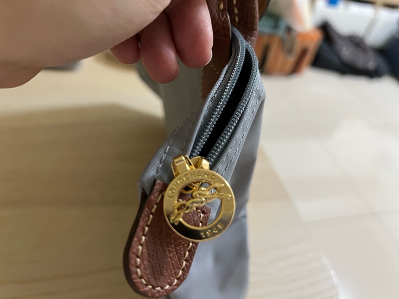 Longchamp 霧霾藍 短把S-12