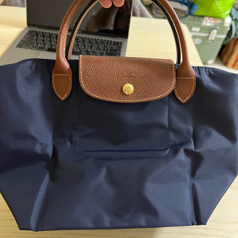 Longchamp 海軍藍 短把S-0