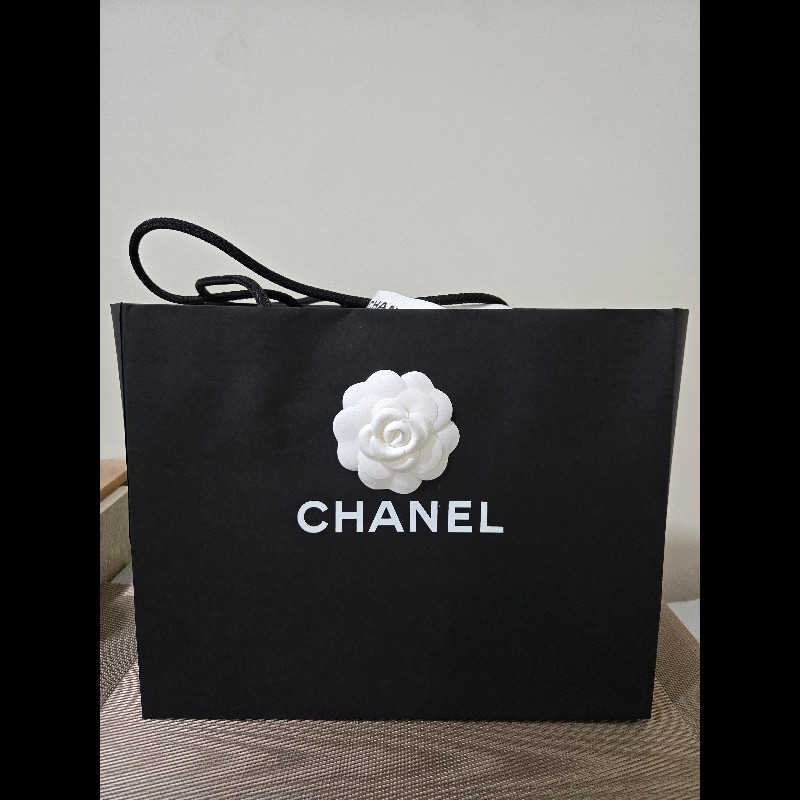 Chanel 香奈兒 米拼黑牛皮Gabrielle流浪包 小號-20