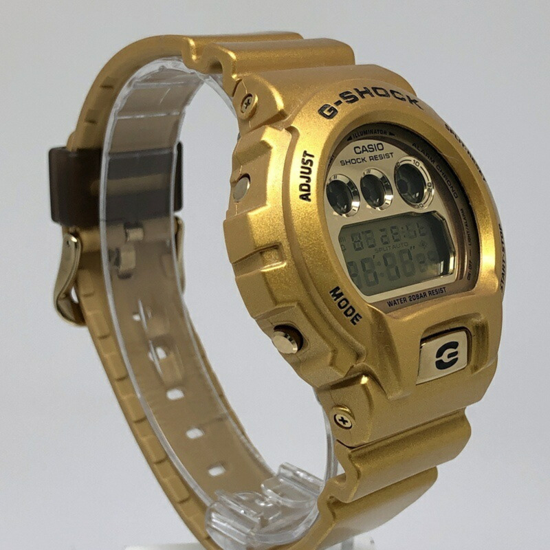 卡西歐 G-SHOCK 手錶 DW-6900GD-9 瘋狂金鏡面錶盤三眼 深色款 2014 年 8 月發布-1