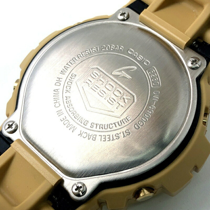 卡西歐 G-SHOCK 手錶 DW-6900GD-9 瘋狂金鏡面錶盤三眼 深色款 2014 年 8 月發布-7