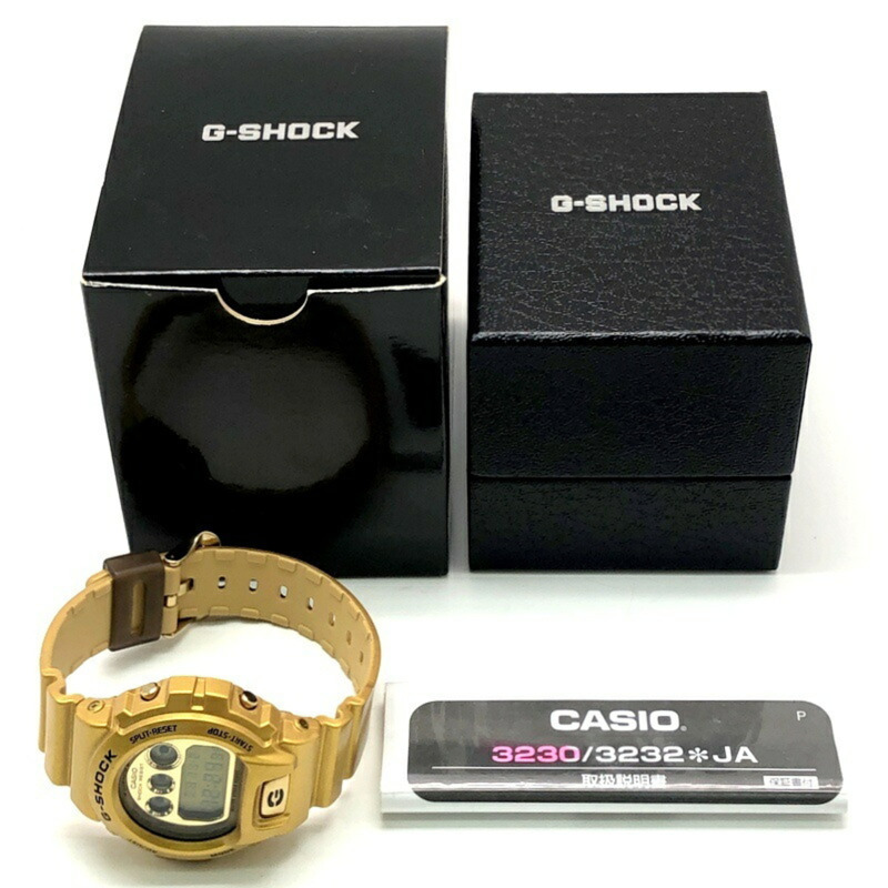 卡西歐 G-SHOCK 手錶 DW-6900GD-9 瘋狂金鏡面錶盤三眼 深色款 2014 年 8 月發布-9