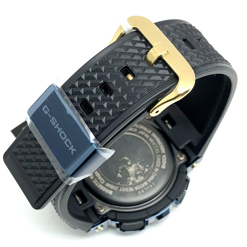 卡西歐 G-SHOCK 手錶 GM-110EARTH-1A 地球圖案金屬錶圈 LED 淺藍色金屬指針/數位雙顯，2022 年 12 月發布-6