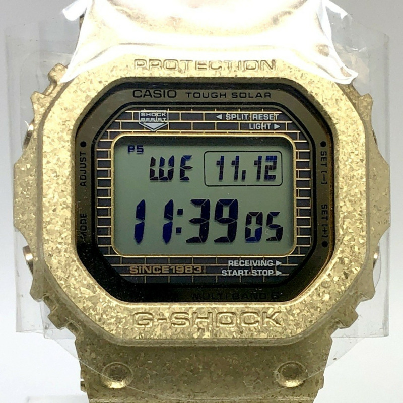 卡西歐 G-SHOCK 手錶 GMW-B5000PG-9 40週年紀念版 復刻版 全金屬錶殼 電波太陽能 藍牙 手機連接 金色 IP 錶盤 2023年4月發布-0