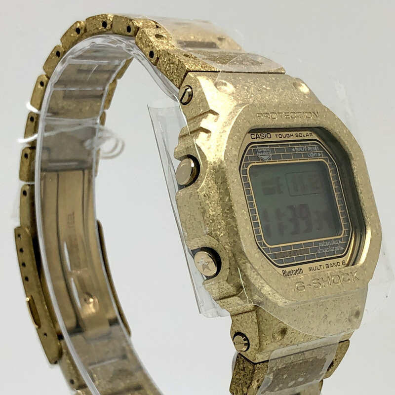 卡西歐 G-SHOCK 手錶 GMW-B5000PG-9 40週年紀念版 復刻版 全金屬錶殼 電波太陽能 藍牙 手機連接 金色 IP 錶盤 2023年4月發布-1