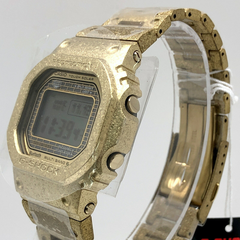 卡西歐 G-SHOCK 手錶 GMW-B5000PG-9 40週年紀念版 復刻版 全金屬錶殼 電波太陽能 藍牙 手機連接 金色 IP 錶盤 2023年4月發布-2