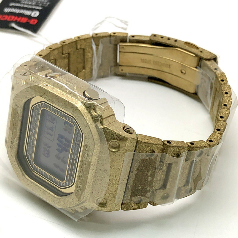 卡西歐 G-SHOCK 手錶 GMW-B5000PG-9 40週年紀念版 復刻版 全金屬錶殼 電波太陽能 藍牙 手機連接 金色 IP 錶盤 2023年4月發布-6