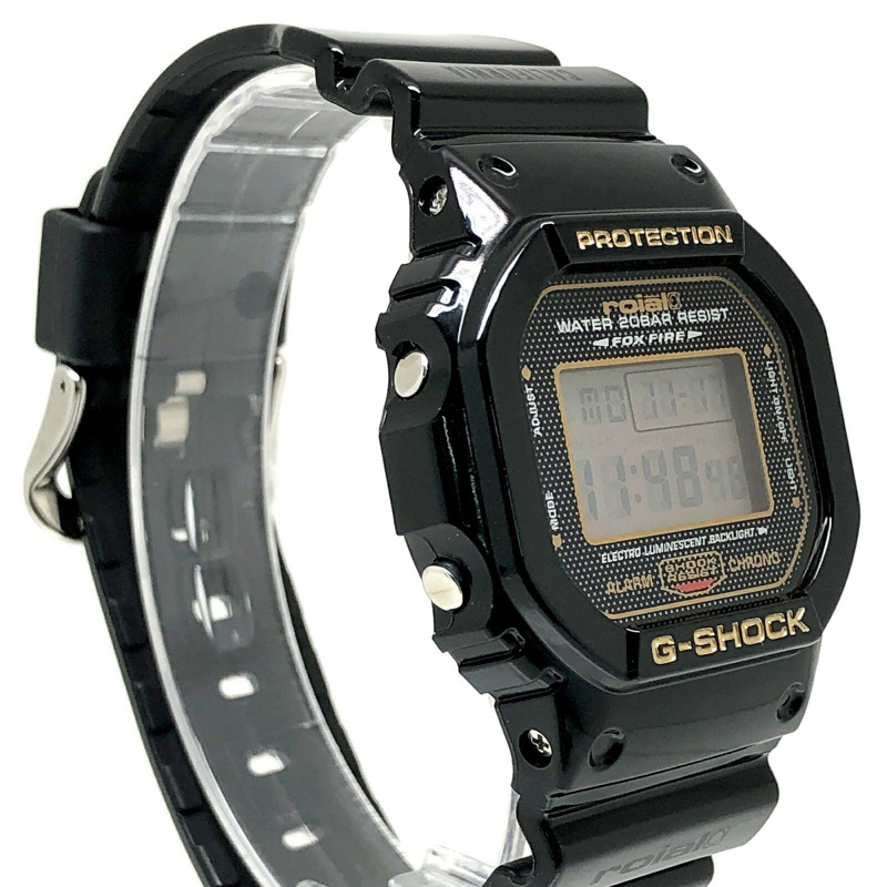 卡西歐 G-SHOCK 手錶 DW-5600VTROL-1SJ 皇家合作款 黑金衝浪腕錶 2011年7月發布-1