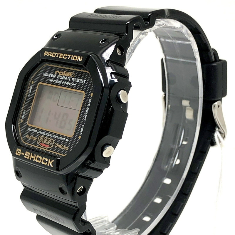 卡西歐 G-SHOCK 手錶 DW-5600VTROL-1SJ 皇家合作款 黑金衝浪腕錶 2011年7月發布-2