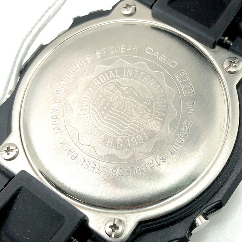 卡西歐 G-SHOCK 手錶 DW-5600VTROL-1SJ 皇家合作款 黑金衝浪腕錶 2011年7月發布-7