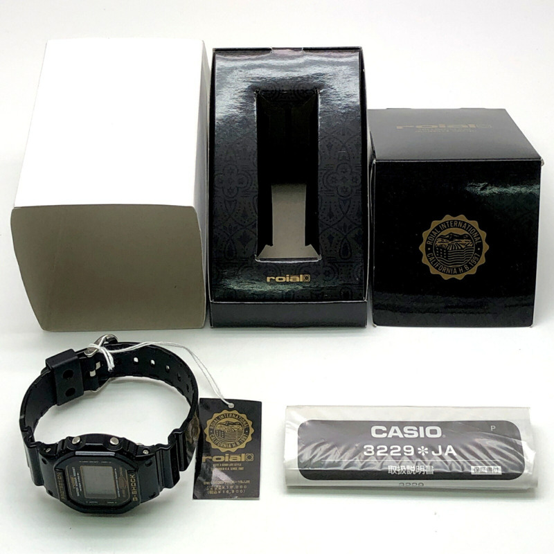 卡西歐 G-SHOCK 手錶 DW-5600VTROL-1SJ 皇家合作款 黑金衝浪腕錶 2011年7月發布-9