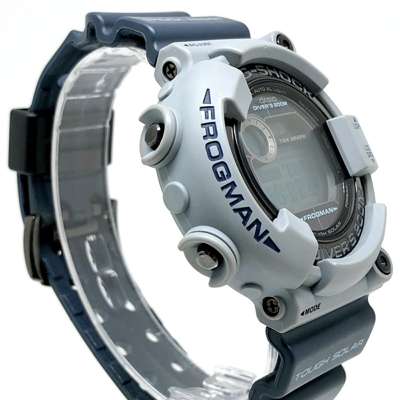 Casio G-SHOCK GF-8250ER-2 FROGMAN 男士軍用配色 Frogman 第一代復刻版，灰色 x 海軍藍錨形錶盤，EL 背光，2012 年 4 月發布-1