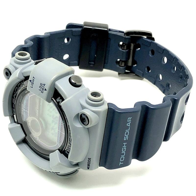 Casio G-SHOCK GF-8250ER-2 FROGMAN 男士軍用配色 Frogman 第一代復刻版，灰色 x 海軍藍錨形錶盤，EL 背光，2012 年 4 月發布-4