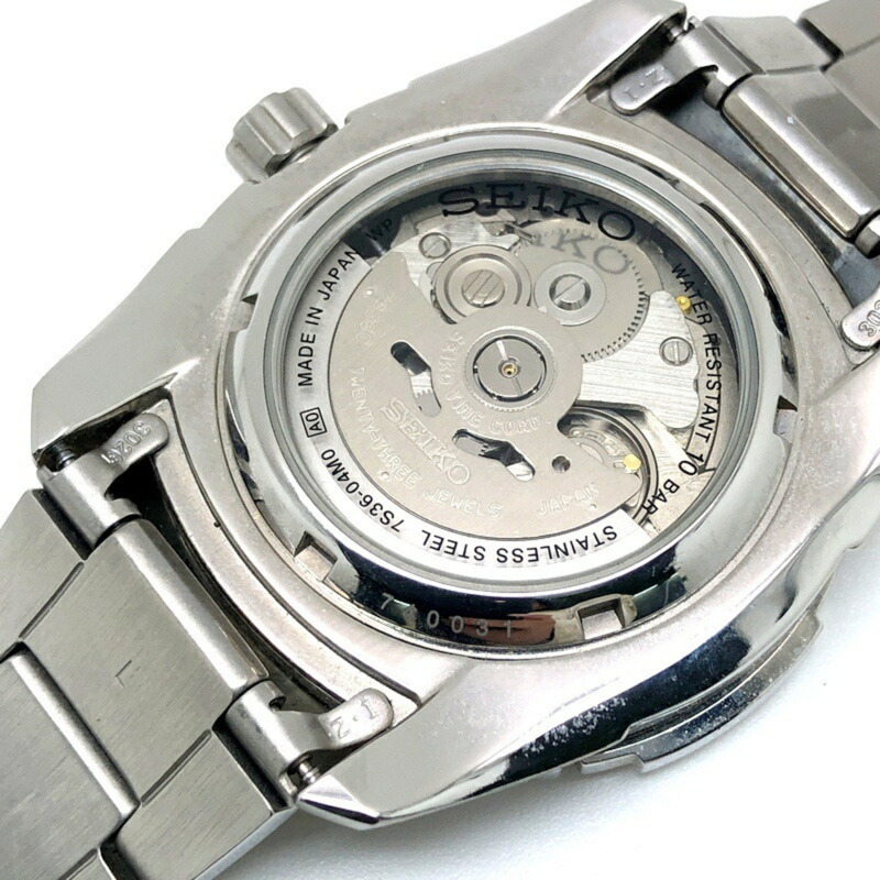 精工5號運動系列自動機械錶，黑色錶盤，型號SNZJ05J1，男士款，進口，不鏽鋼錶殼，100公尺防水，適合日常配戴-7