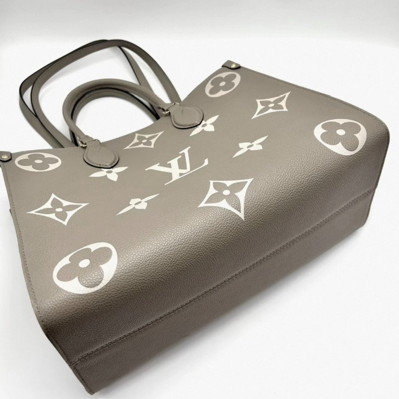 LV onthego中號大象灰手提肩背包芯片款35*27*14 99新配件盒子塵袋-6