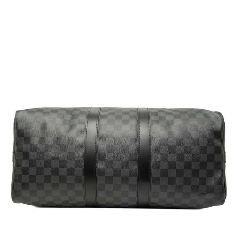 路易威登 Damier Graphite Keepall Bandouliere 45 波士頓/肩背包，兩用款，N41418，黑色皮革，女款，LOUIS VUITTON-2