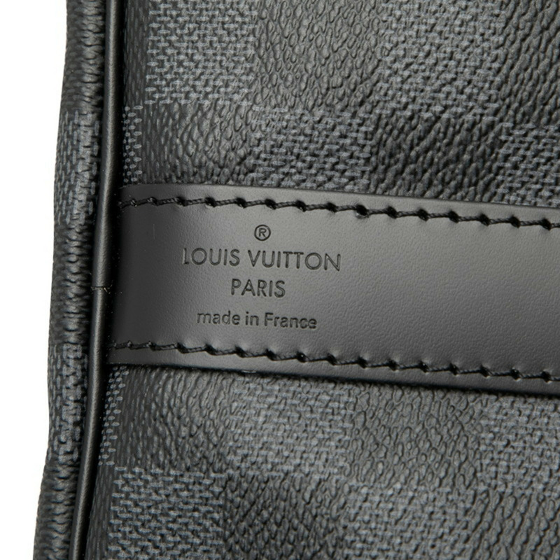 路易威登 Damier Graphite Keepall Bandouliere 45 波士頓/肩背包，兩用款，N41418，黑色皮革，女款，LOUIS VUITTON-4