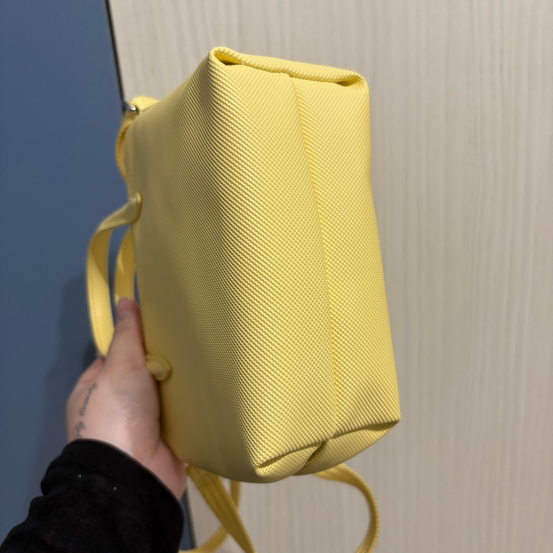 Lacoste L.12.12 Concept XS  黃色購物袋 鱷魚短柄迷你手提包斜背側背托特包-6