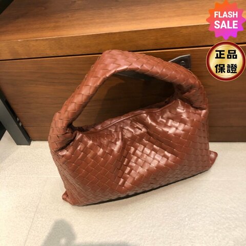 🎊佳節特賣🎁Bottega Veneta 796262 小款皮革 Hop 編織包 紅木色﻿