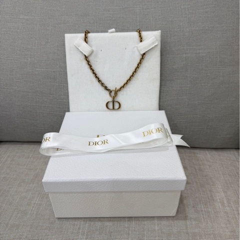 Dior 迪奧 CD復古金屬項鍊 #全新閒置#