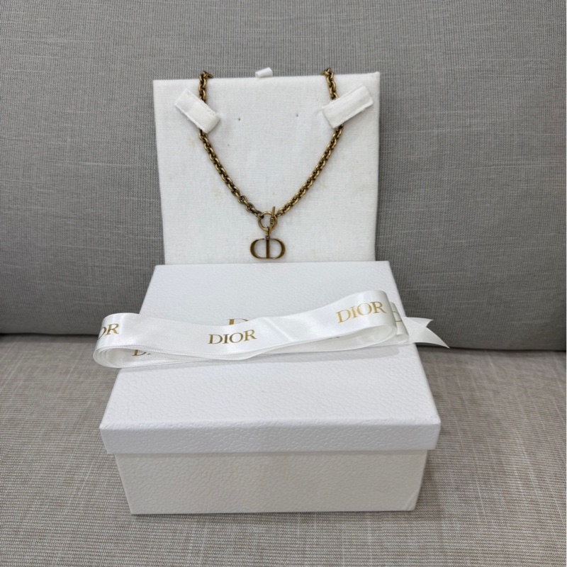 Dior 迪奧 CD復古金屬項鍊 #全新閒置#-0