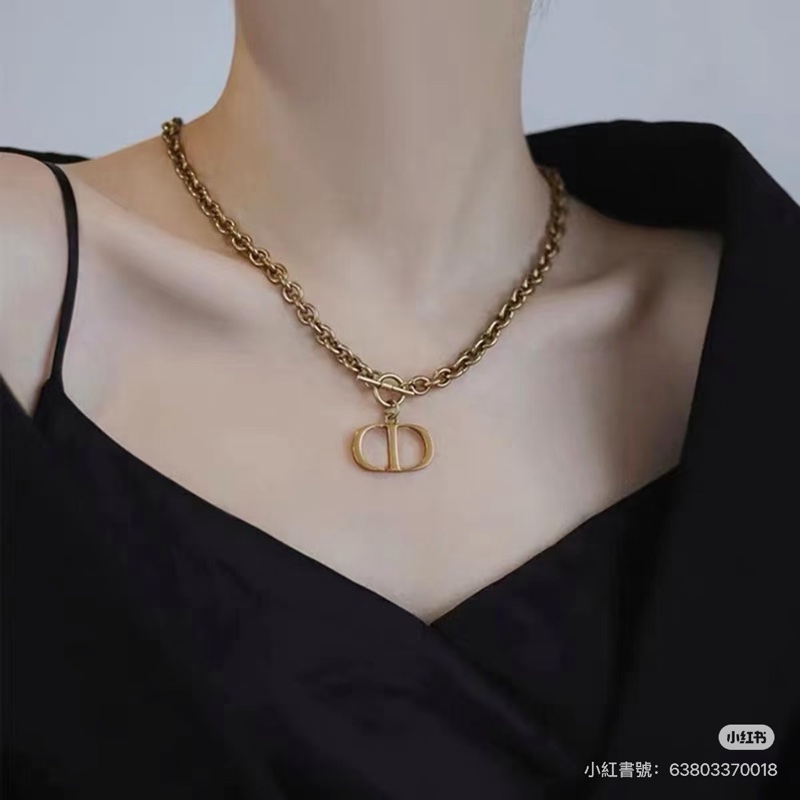 Dior 迪奧 CD復古金屬項鍊 #全新閒置#-2