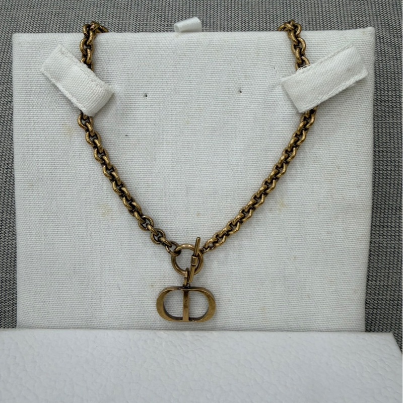 Dior 迪奧 CD復古金屬項鍊 #全新閒置#-5