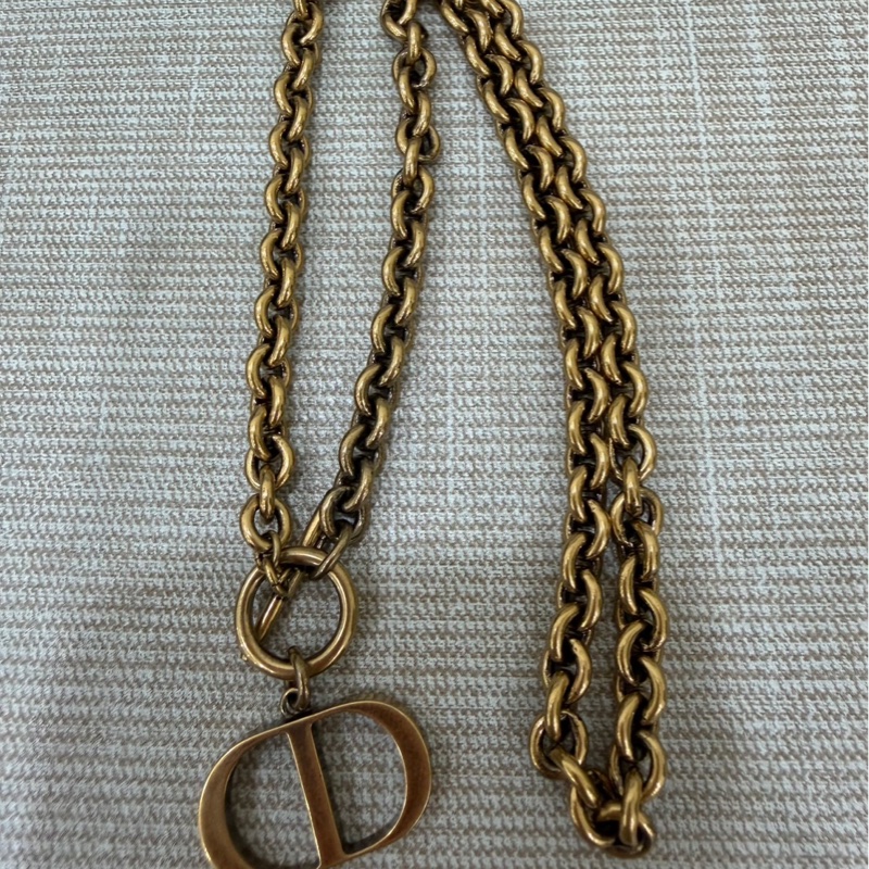 Dior 迪奧 CD復古金屬項鍊 #全新閒置#-16