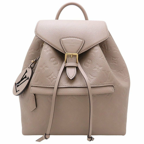 LOUIS VUITTON Monogram Empreinte Montsouris PM M45410 Tourterelle 背包，米色，女式，352922