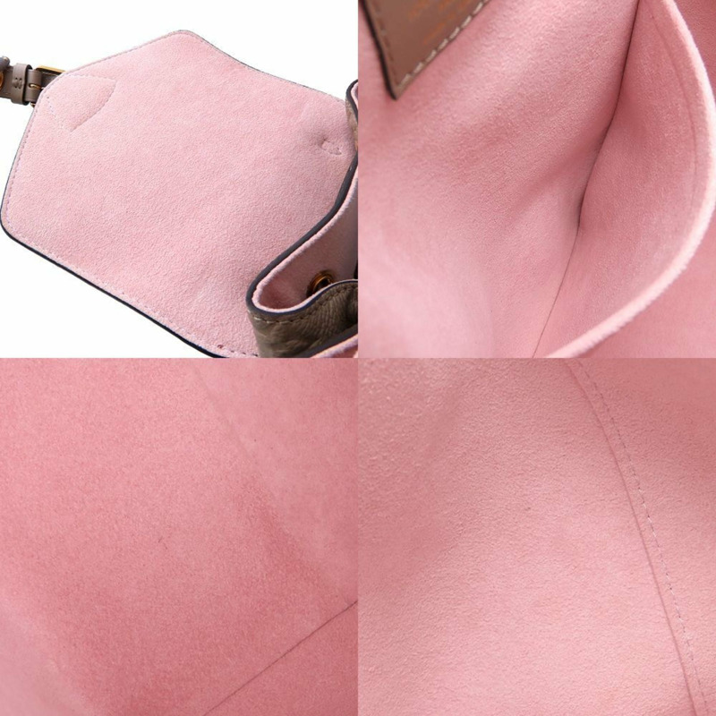 LOUIS VUITTON Monogram Empreinte Montsouris PM M45410 Tourterelle 背包，米色，女式，352922-5