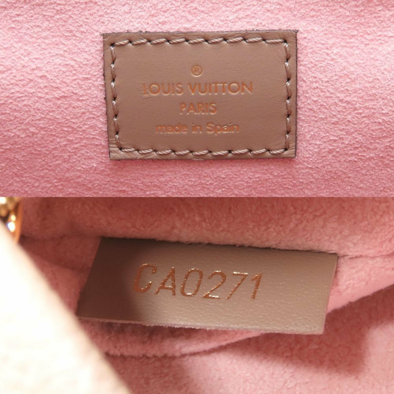 LOUIS VUITTON Monogram Empreinte Montsouris PM M45410 Tourterelle 背包，米色，女式，352922-7
