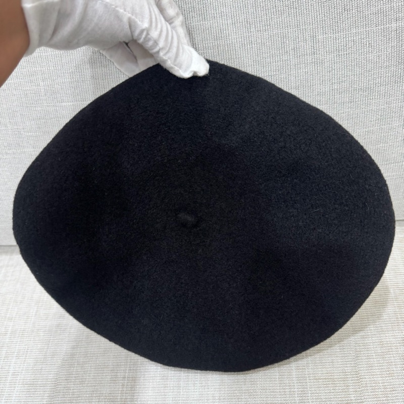 愛馬仕 美麗諾羊毛氈 Felicity 貝雷帽 黑色-11